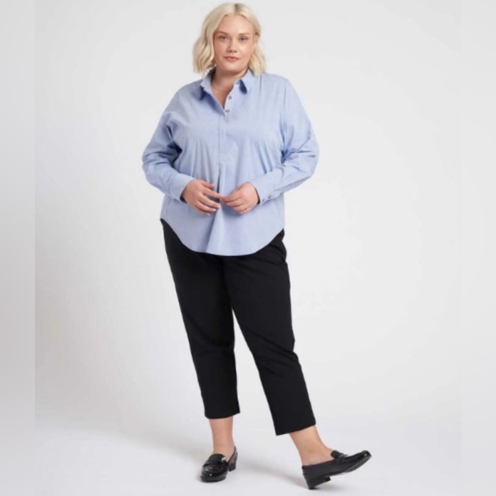 Universal Standard Cigarette Ponte Pant Black 2XS 6/8 24”
Ankle Length Stretch